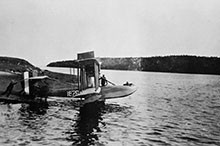Naval Air Station Dartmouth was established in the summer of 1918 as a base for the planned RCN Air Service, but only U.S. Navy HS-2L flying boats such as this were available before the war ended.