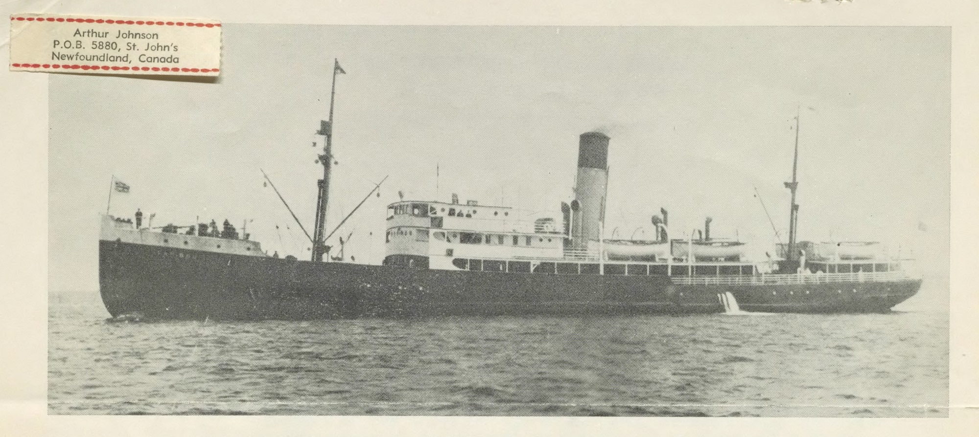 Slide - SS Caribou, ca. 1920s - 1940s  