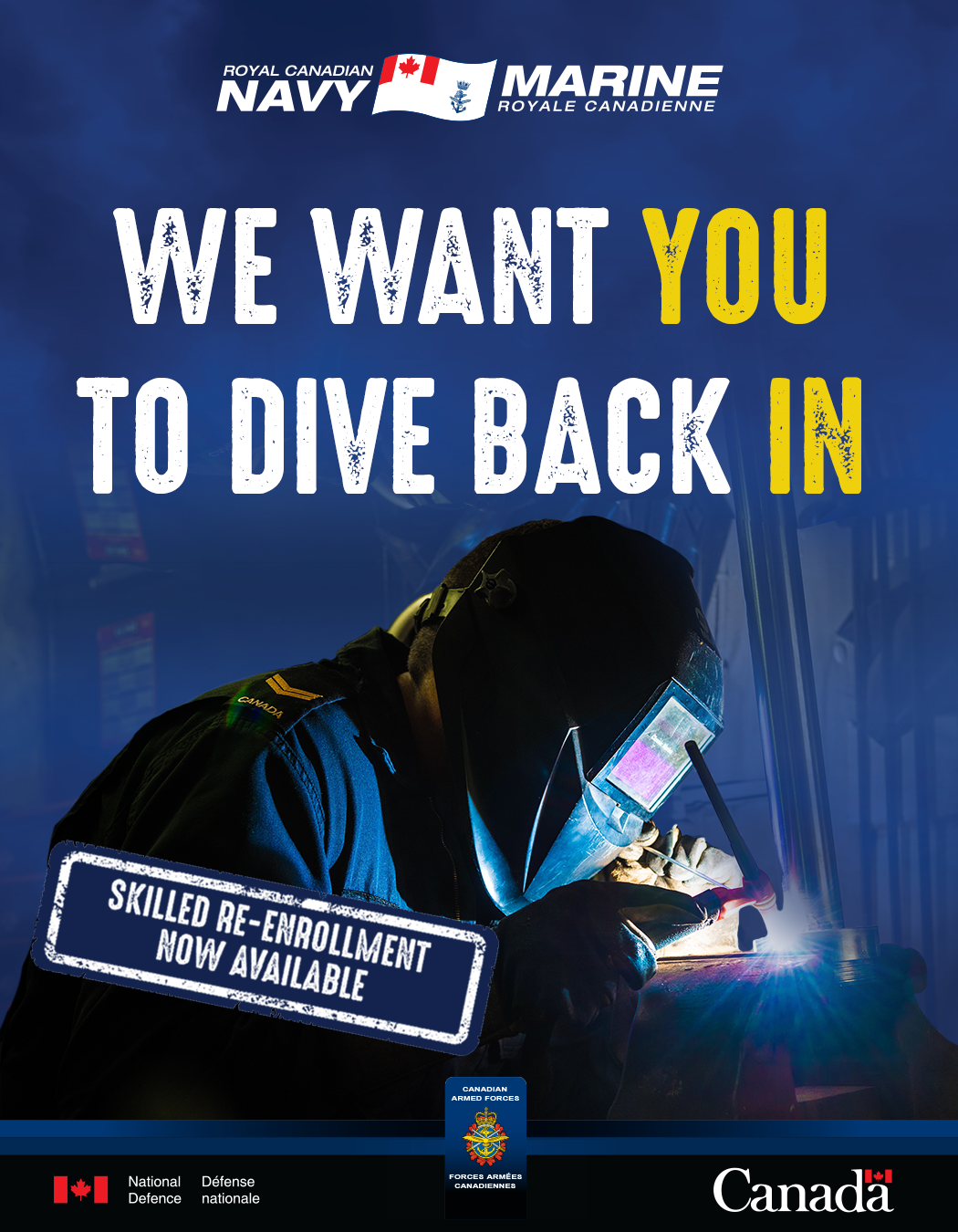 Promotional poster image: "We want you to dive back in"