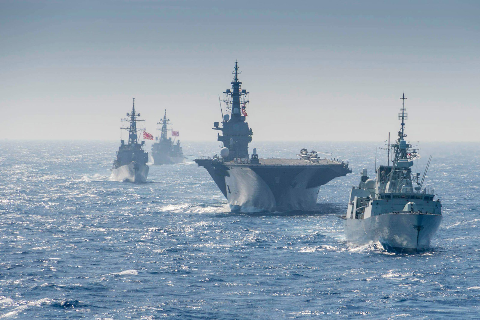 HMCS Regina, JS Akebono, JS Izumo, JS Mursame